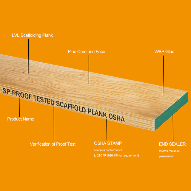 Pine LVL Scaffolding Board